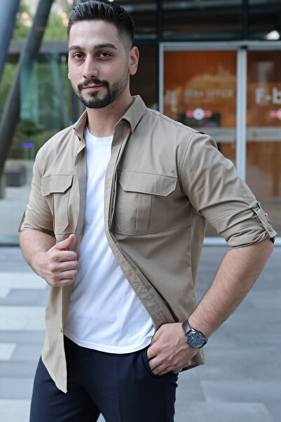 MD1974 ERKEK SPOR GÖMLEK - TAKTİK GÖMLEK - CEKET GÖMLEK