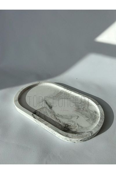 Ture Concept Marble patterned concrete tray presentation