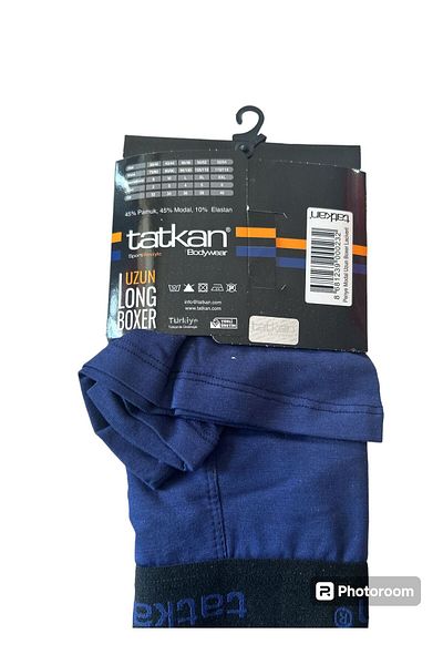tatkan Ανδρικά Long Leg Lycra Boxers - Συσκευασία των 6