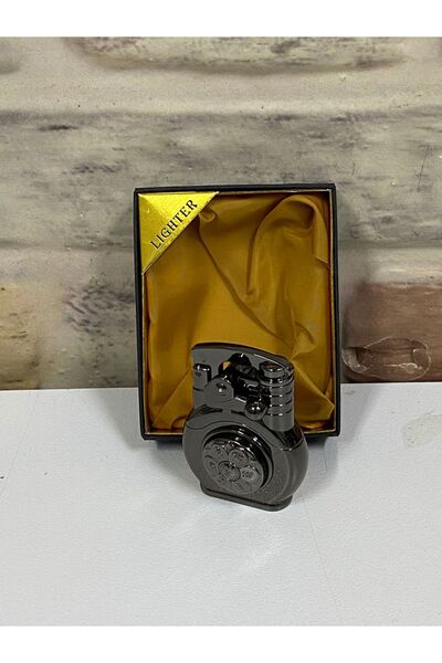 LİGHTER Otantik Model Füme Renk Gazlı Kişiye Özel Çakmak