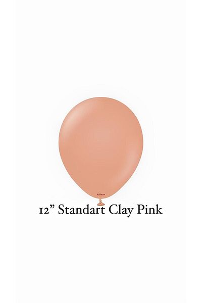 Parti Setim 12 Inch Clay Pink 10-Piece Balloon Set