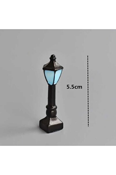 2 Pcs Street Lamp Terrarium Ornaments Terrarium Objects Materials Potted Ornaments