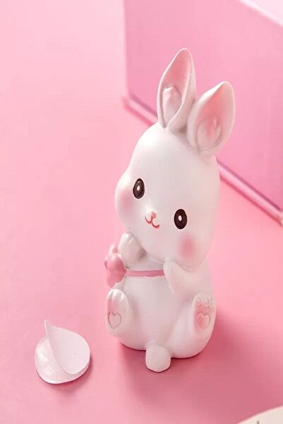 Himi Pasta Süsleri Sevimli Tavşan 2 Adet Maket Kürdanlı Cupcake Pasta Süsü Do...