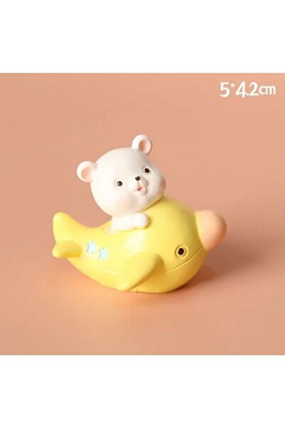 Himi Pasta Süsleri Balinalı Ayıcık Maket Kürdanlı Cupcake Pasta Süsü Doğum Gü...