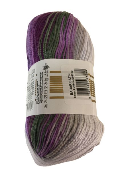 Alize 100% Mercerized Spring Batik - 4149 Purple Skirt, Blouse, Pareo, Amigurami