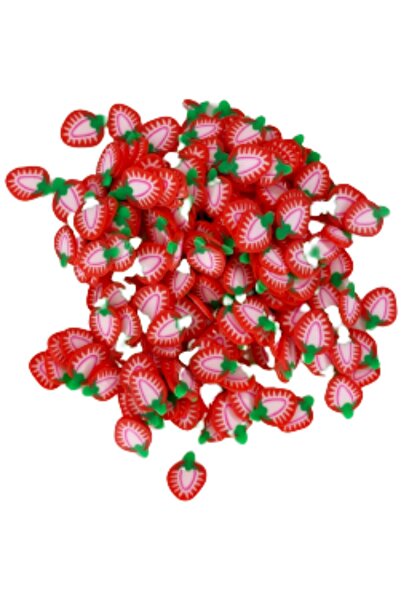 Wapiyon Strawberry Tırnak Ve Slime Süsü - 3 Gr.
