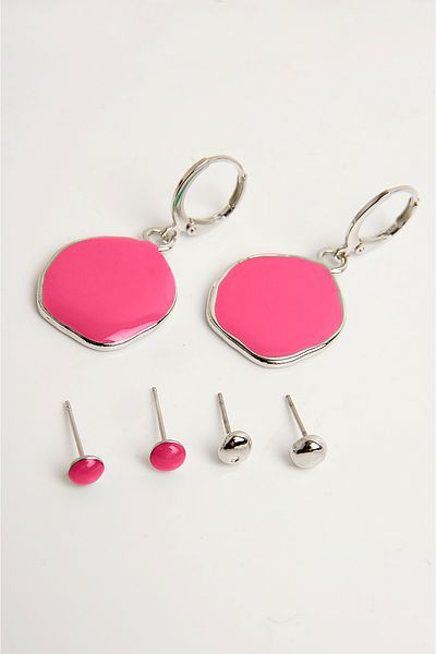 EUROMODA Specially Designed Enameled Ball Earrings Rengarek Dangle Earrings