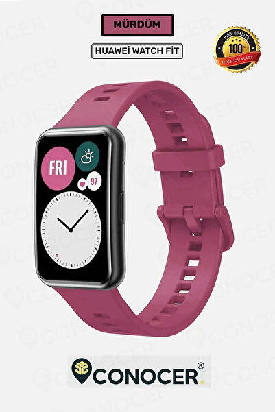 CONOCER High Quality Soft Smooth Silicone Band Strap Compatible with Huawei Watch Fit