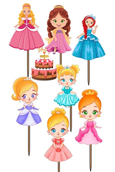 Himi Pasta Süsleri Prenses Doğum Günü Pasta Süsleri Kız Erkek Çocuk Maket Pas...