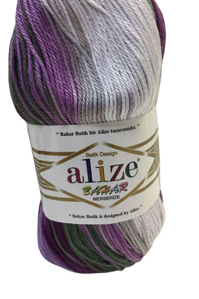Alize 100% Mercerized Spring Batik - 4149 Purple Skirt, Blouse, Pareo, Amigurami