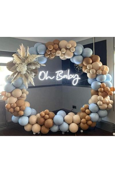 Parti Setim My Party Set^^ Caramel* Desert Sand* Macaron Blue 100 Balloon Set