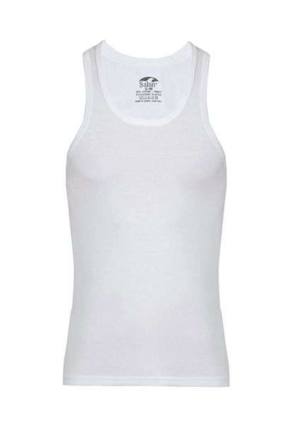 Şahin Men's Athlete Tank - 5 Pieces 95% Cotton 5% Lycra