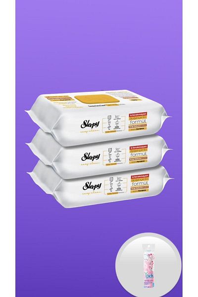 Sleepy Easy Clean Surface Cleaning Towel with Soap Additive 3 Packs of 100 (300 SHEETS) WITH GIFT