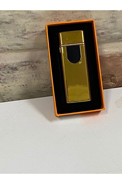 Ne Arasak Sarı Renk USB Şarjlı Elektrikli Model Kişiye Özel Çakmak