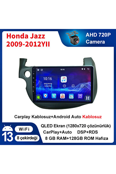 Conico Honda Jazz 2009-2012Yıl 8GB Ram 128GB Rom Hafıza Multimedya Kablosuz C...