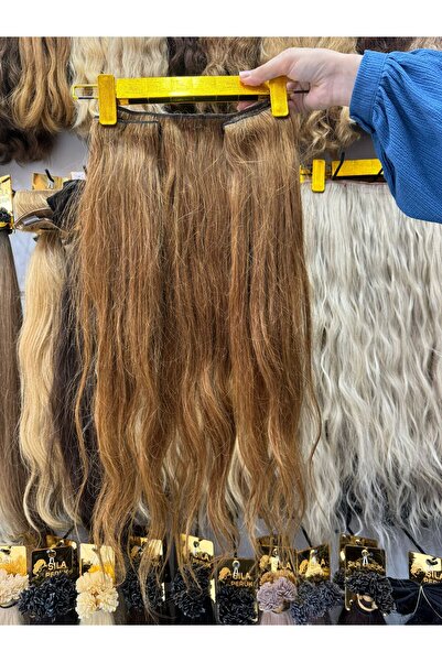 SILA GERCEK %100 DOĞAL İNSAN SAÇI KLİPS Lİ YARIM AY