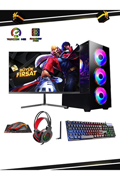 RAMTECH BİLGİSAYAR Dg-i5-900 Plus I5-9400f 16ram 480ssd Gt730-4gb 24" Monitör...