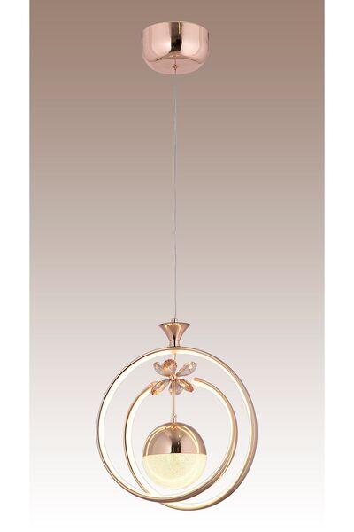 HİRALUCE Fault 3 Renk Kumandalı Ve Dimmerli Gold ( Sarı Beyaz Ve Gün Işığı ) Luxury Kristal Taşlı Led Avize
