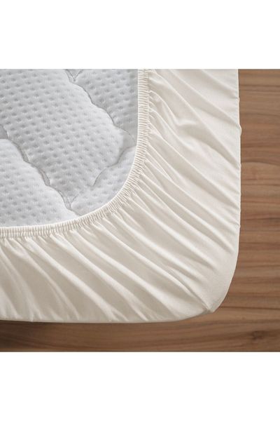 Altın Yaprak King Size Elastic 100% Cotton Combed Sheet 2 Pieces Pillow Case (50X70 CM)