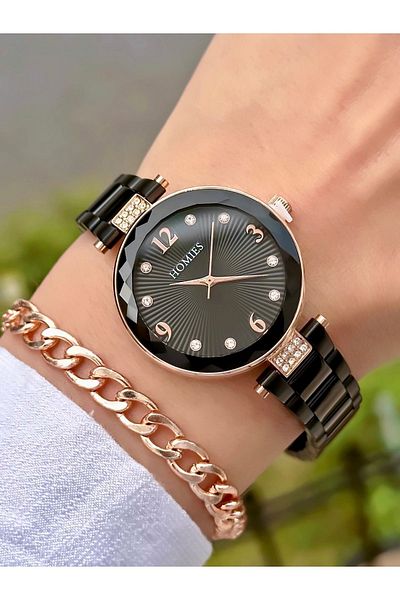 Homies HOMİES CUT GLASS WRIST WATCH