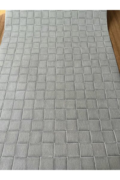 BAŞYAPI DİZAYN 3d Yeşil Kare Desenli Ithal Vinly Duvar Kağıdı (5m²)