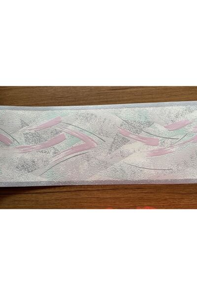 BAŞYAPI DİZAYN Pembe-mavi Desenli Bordür (5mx18cm)
