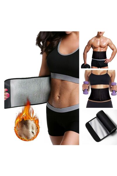 Ankaflex Unisex Kilo Verme Korsesi Ter Sauna Kemeri İnce Göbek Kemeri Karın M...