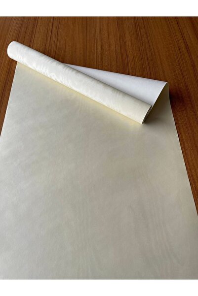 BAŞYAPI DİZAYN Krem Kendinden Desenli Ithal Duvar Kağıdı (5m²)