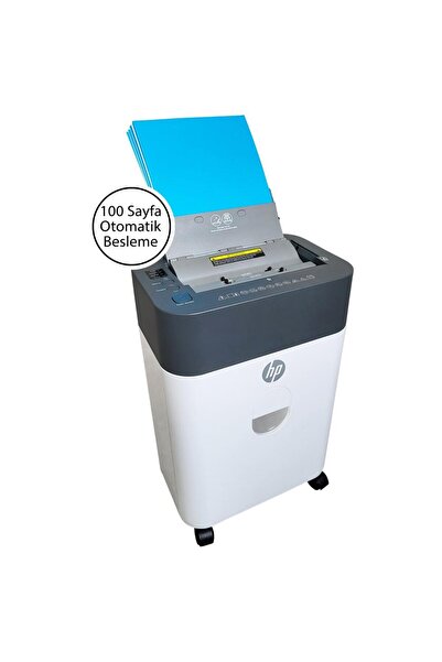 OneShred Auto 100CC Otomatik Beslemeli Evrak İmha Makinesi-P4-Çapraz kesim-4,3x12mm-17lt