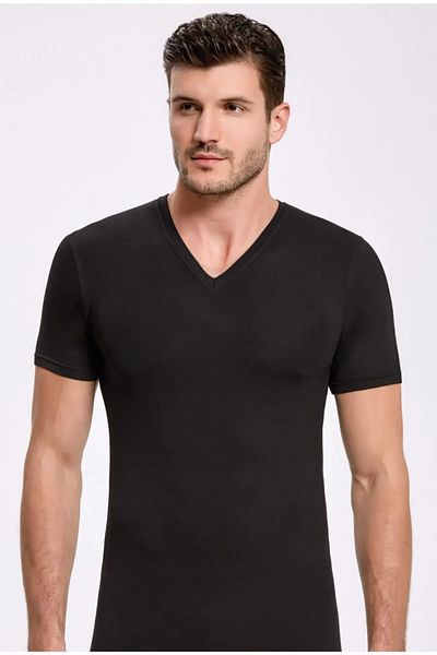 Şahin Ανδρικό T-shirt Bamboo V-Neck - 3 Τεμάχια