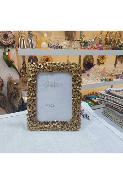 Gold home design Fotoğraf Çerçevesi Papatya Desenli 15x20 cm
