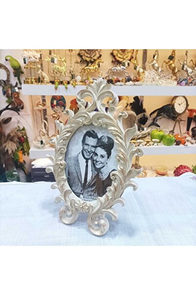 Gold home design Oval sarmaşık desen fotoğraf çercevesi