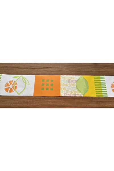 BAŞYAPI DİZAYN Turuncu Yazılı Ve Desenli Bordür (5mx13cm)