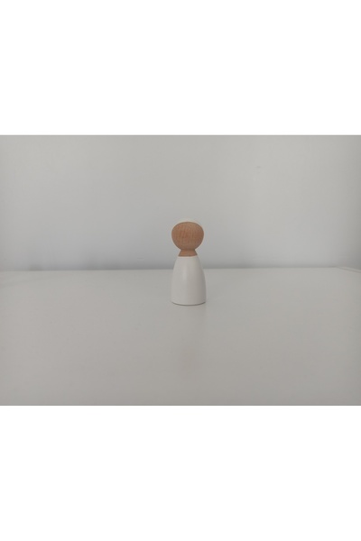 Gepetto لعبة خشبية بيضاء Pegdoll - طفل