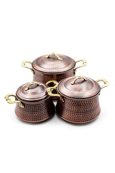 Handygoo Old Town Copper Pot and Cut Set