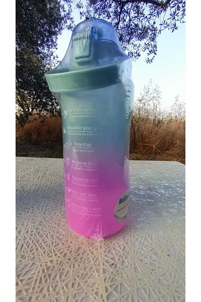 Emsal Grup 2 Lt Sports Gym Water Bottle - Bpa Free Motivational Water Bottle 1 Piece
