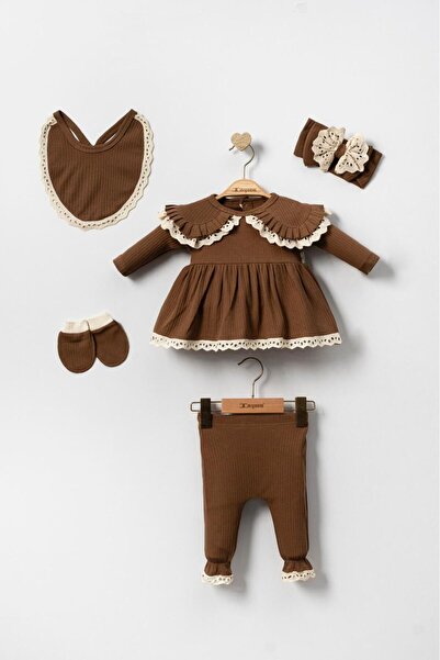 yukobaby bebeğiniz için en doğalı KIZ BEBEK DANTELLİ 5'Lİ PAMUKLU YENİDOĞAN H...