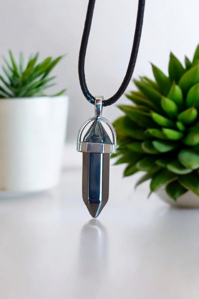 MGA DOĞAL TAŞ Hematit Kolye Doğal Taş Kolye Kadın Kolye Erkek Kolye