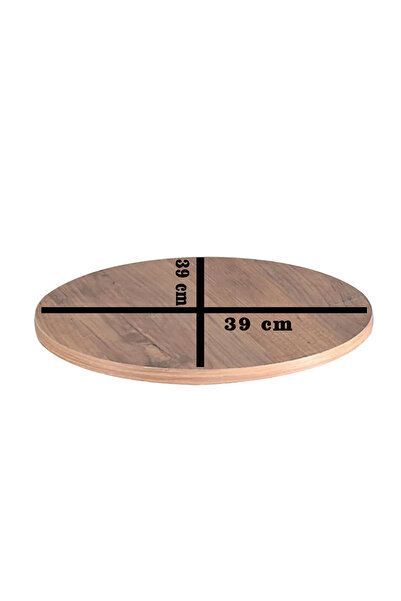 SEDAŞ LIVING UNITS AÇIK CEVİZ 39 X 39 TEKLİ SUNTALAM SEHPA ÜST TABLASI DEKORA...