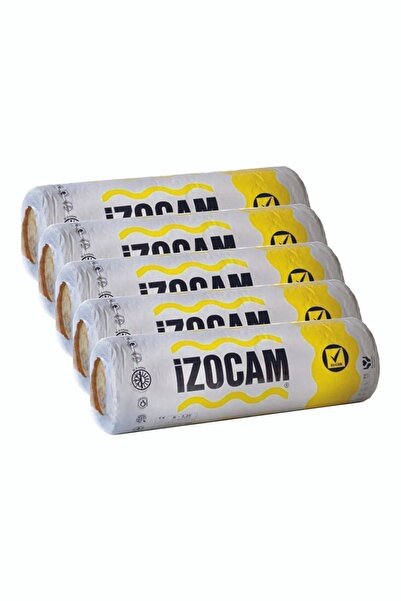 İzocam Izocam Camyünü 10 Cm. Çatı Şiltesi Folyosuz 48m2 / 5 rulo (1 rulo = 120 Cmx8 Mt)
