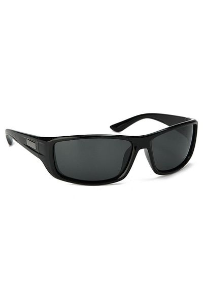 Di Caprio Men's Sunglasses - Black Polarized, Horizontal Oval and Rectangular Glass