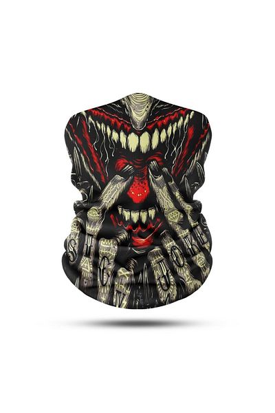 Bu Da Kaçar Mı Unisex Biker Bandana - Outdoor Mask, Neck Collar Baff Headwear Bdkm286