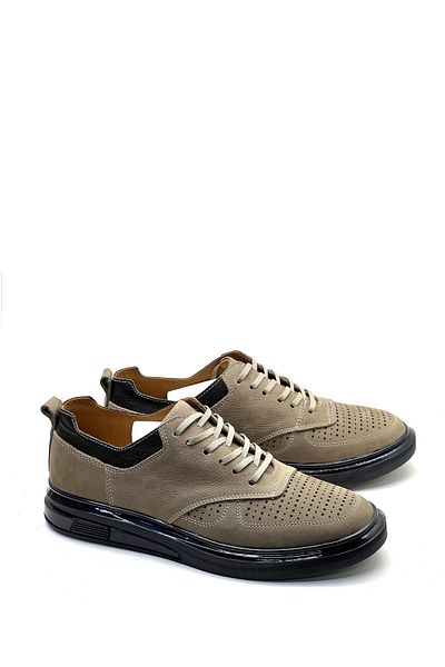 grado Men's Casual Sneakers - Genuine Leather, Sand 3800