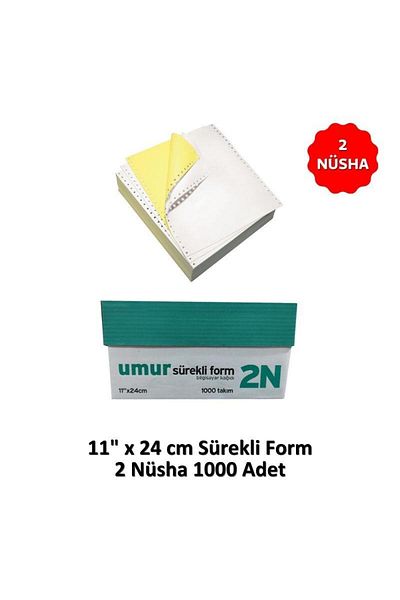 Umur 11x24 Continuous Form - 2 Nüsha, Pack of 1000