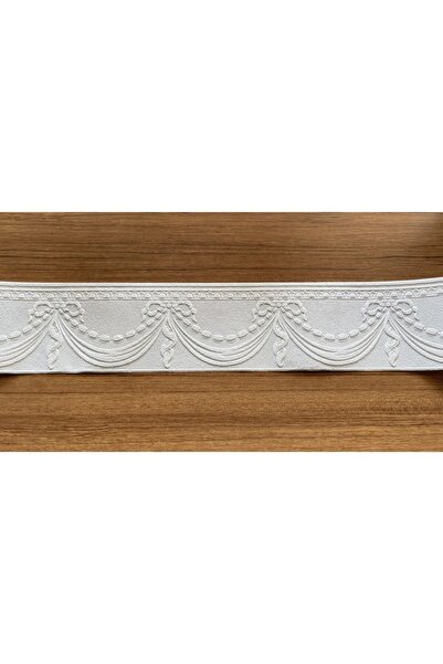 BAŞYAPI DİZAYN Boyanabilir Kırık Beyaz Desenli Bordür (10MX13CM)