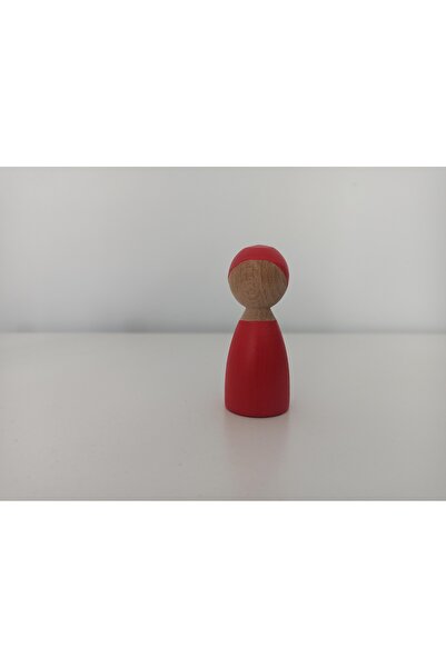 Gepetto Red Wooden Toy Pegdoll - Baby