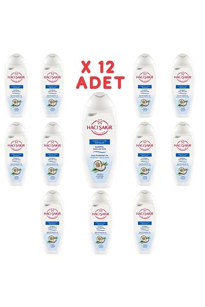 Hacı Şakir Coconut Shampoo - 2 in 1, For Normal Hair, 500ml, 12 Pieces