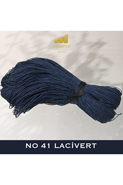 Jast Textile Kağıt Ip 500gr , El Örgü Ipi , Yümüşak , Yeni ,( Renk No:41 Lacivert)