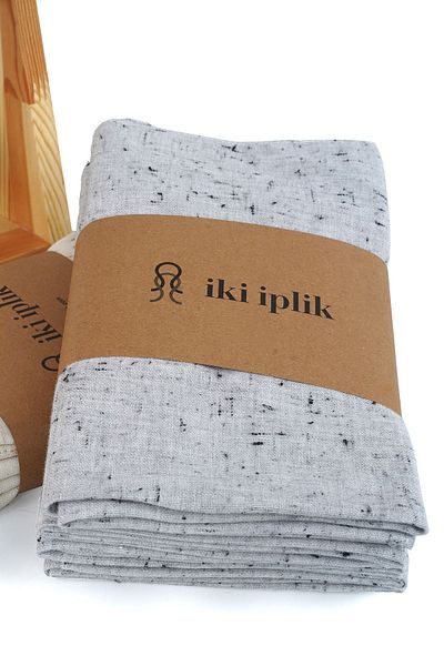 iki iplik 5-Piece Organic Drying Cloth - 30x40cm