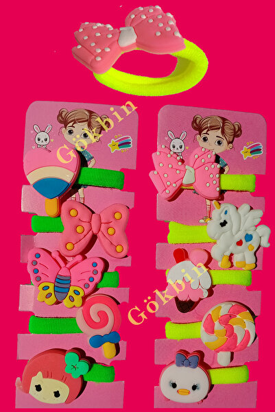 Gökbin Fată Copil Femeie Tineră Tendință Cute Figured Emoji Simit Cataramă el...